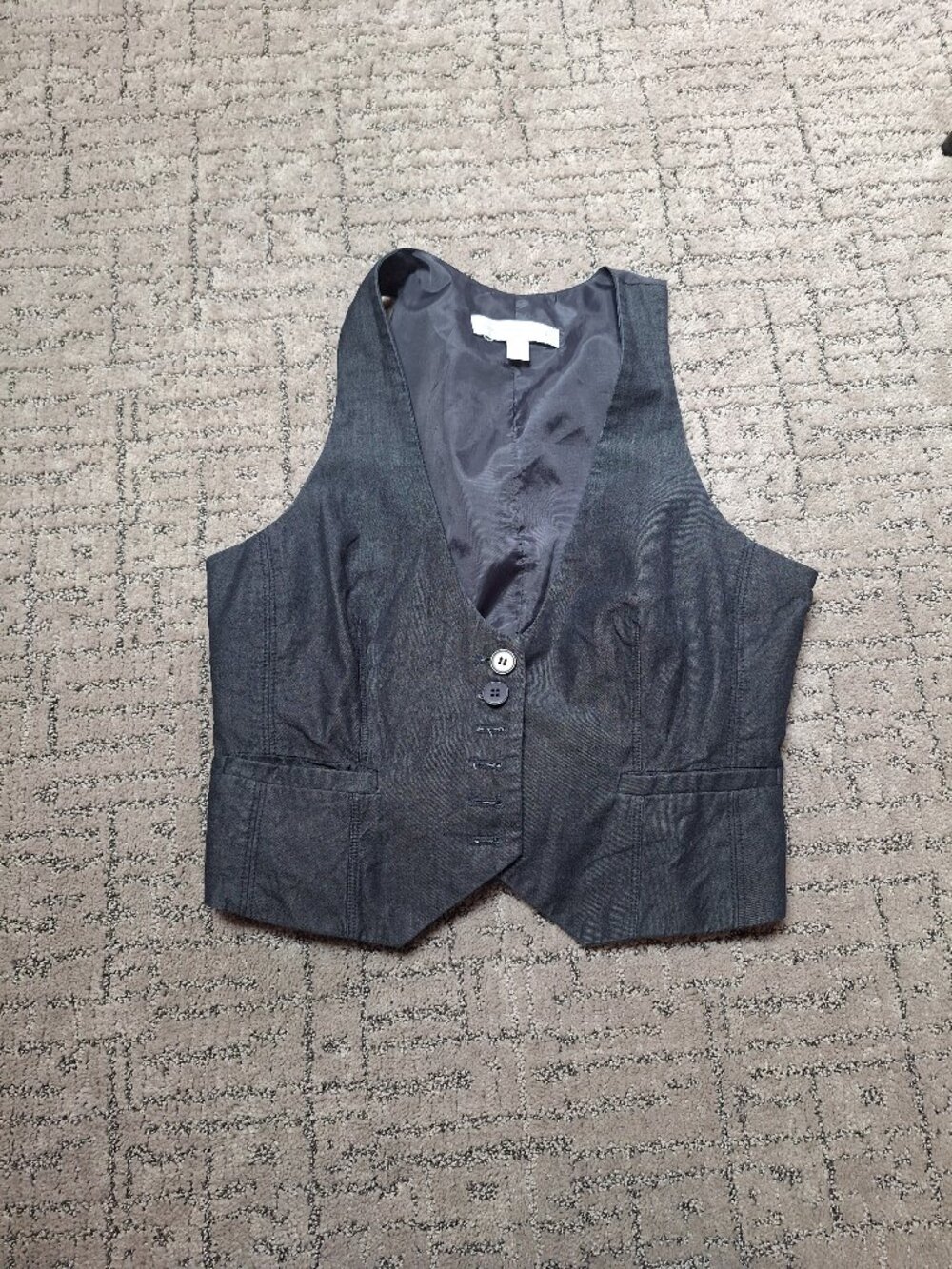New York & Company Dark Blue Vest